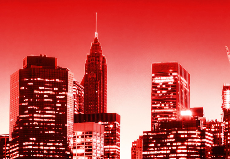 Canvas Red glow over New York 58439 additionalImage 4
