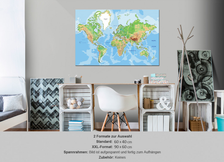 Decorative Pinboard World Geography [Cork Map] 92239 additionalImage 7