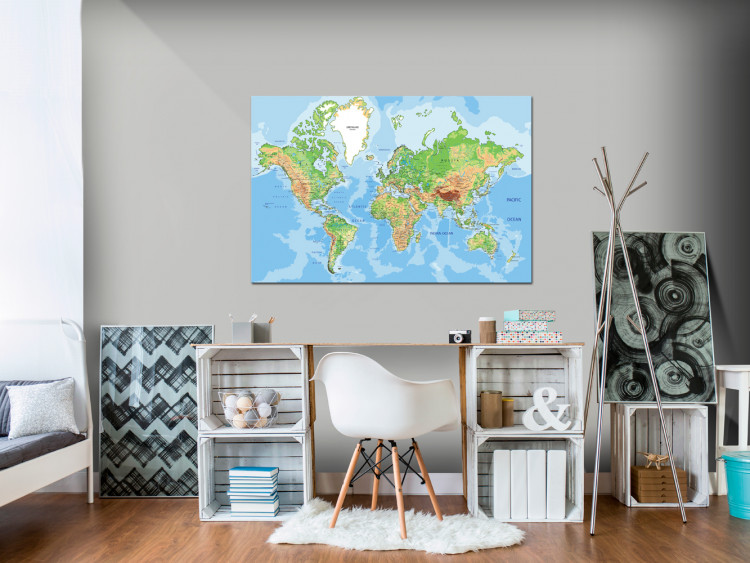 Decorative Pinboard World Geography [Cork Map] 92239 additionalImage 4