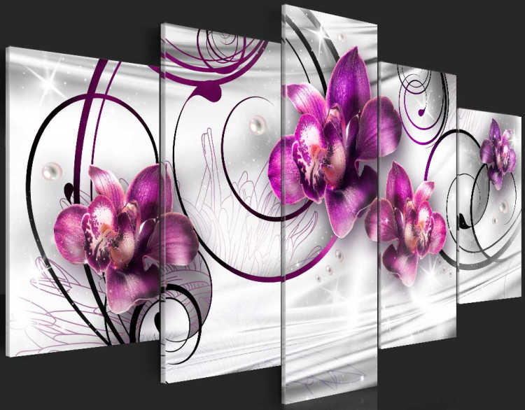 Print On Glass Orchids and Pearls [Glass] 92539 additionalImage 4