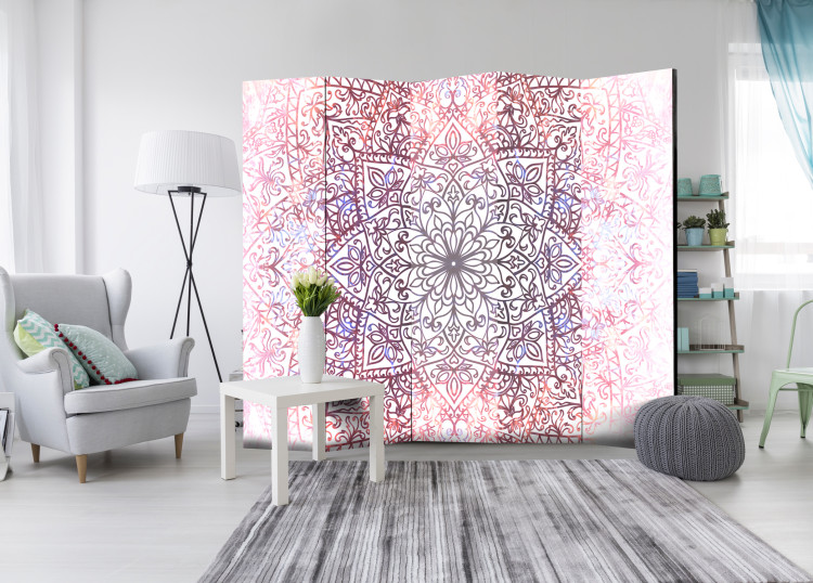 Room Separator Ethnic Perfection II - colorful mandala on a light background in Zen motif 95639 additionalImage 4