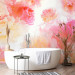 Wall Mural Pastel peonies - uniform floral motif in subtle colours 97339 additionalThumb 8