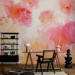 Wall Mural Pastel peonies - uniform floral motif in subtle colours 97339 additionalThumb 4