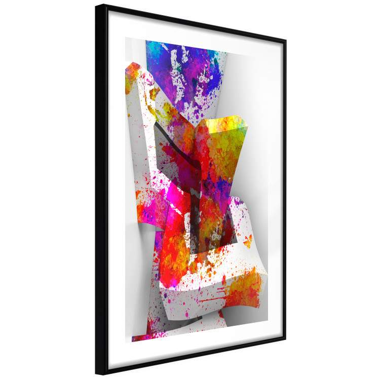 Wall Poster Three-dimensional shapes - colorful geometric abstraction in 3D form 115049 additionalImage 13