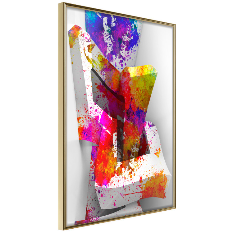 Wall Poster Three-dimensional shapes - colorful geometric abstraction in 3D form 115049 additionalImage 14