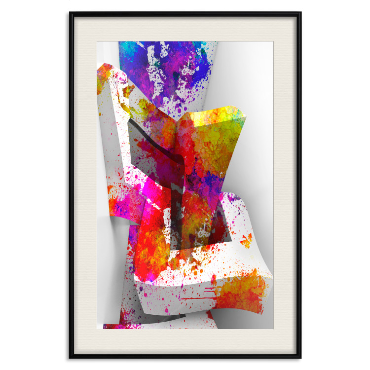 Wall Poster Three-dimensional shapes - colorful geometric abstraction in 3D form 115049 additionalImage 18