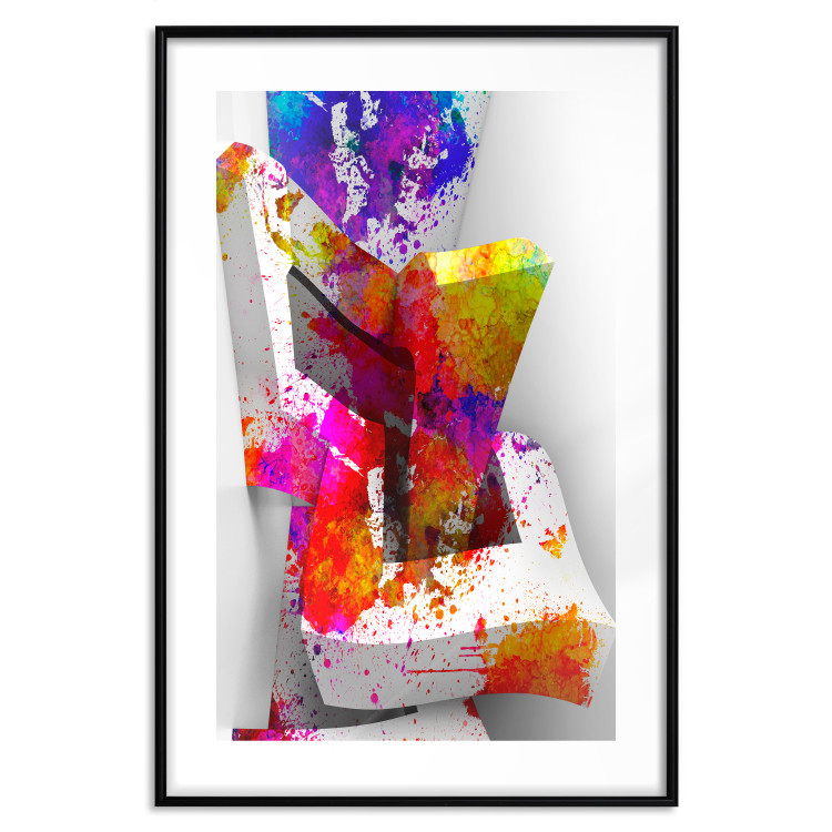 Wall Poster Three-dimensional shapes - colorful geometric abstraction in 3D form 115049 additionalImage 17