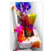 Wall Poster Three-dimensional shapes - colorful geometric abstraction in 3D form 115049