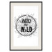 Poster Into the Wild - black and white composition with a floral motif and texts 116349 additionalThumb 18