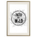 Poster Into the Wild - black and white composition with a floral motif and texts 116349 additionalThumb 19