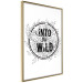 Poster Into the Wild - black and white composition with a floral motif and texts 116349 additionalThumb 14