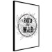 Poster Into the Wild - black and white composition with a floral motif and texts 116349 additionalThumb 12