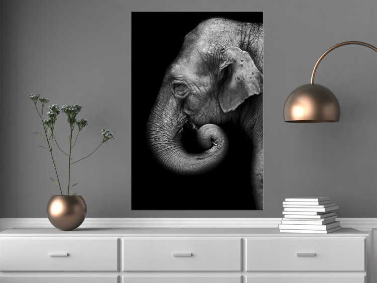 Canvas Print Portrait of Elephant (1 Part) Vertical 116449 additionalImage 3