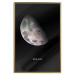 Poster Moon - silver globe and English text on a black cosmos background 116749 additionalThumb 20