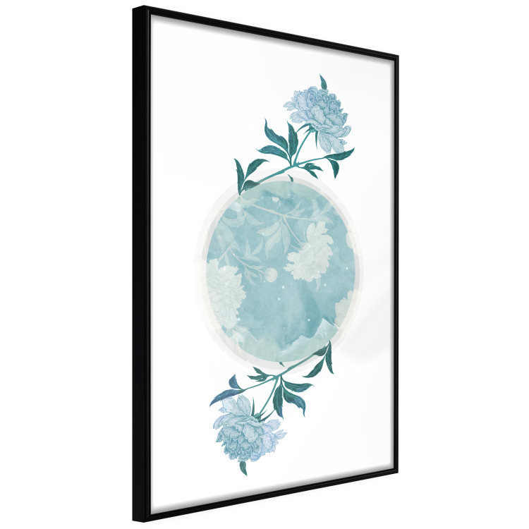 Poster Floral Planet - botanical composition with flowers and leaves on white 117549 additionalImage 10