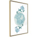 Poster Floral Planet - botanical composition with flowers and leaves on white 117549 additionalThumb 12