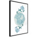 Poster Floral Planet - botanical composition with flowers and leaves on white 117549 additionalThumb 10