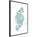 Poster Floral Planet - botanical composition with flowers and leaves on white 117549 additionalThumb 11