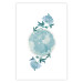 Poster Floral Planet - botanical composition with flowers and leaves on white 117549 additionalThumb 16