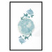 Poster Floral Planet - botanical composition with flowers and leaves on white 117549 additionalThumb 20