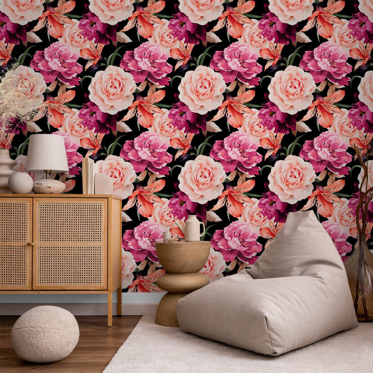 Modern Wallpaper Decorative Roses 118649