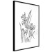 Wall Poster Iris in Love - black and white composition in line art with spring flowers 119049 additionalThumb 11
