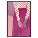 Poster Strawberry Lady - fruits on a female silhouette in pastel colors 123349 additionalThumb 17