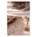 Wall Poster Distant Dune - seascape and beach against sky in sepia motif 123749