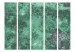 Folding Screen Emerald Memory II (5-piece) - ornaments in green design 124049 additionalThumb 3