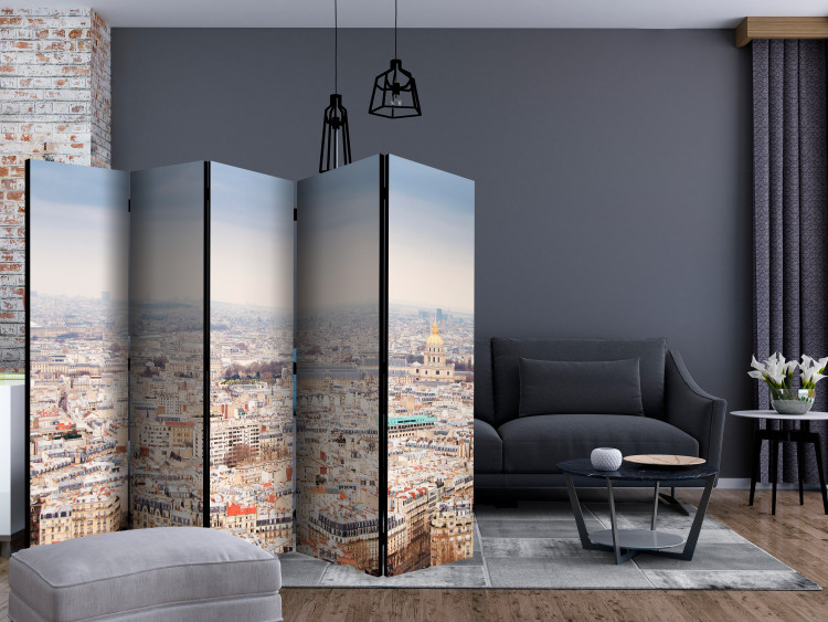 Room Separator Parisian Alleys II (5-piece) - Paris architecture from a bird's eye view 124149 additionalImage 4