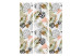 Room Separator Tropical Geometry (3-piece) - composition with plant motif 124249 additionalThumb 3