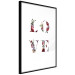 Wall Poster Love in Flowers - text with colorful flowers in English inscription 124449 additionalThumb 13