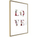 Wall Poster Love in Flowers - text with colorful flowers in English inscription 124449 additionalThumb 8