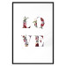 Wall Poster Love in Flowers - text with colorful flowers in English inscription 124449 additionalThumb 15