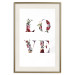 Wall Poster Love in Flowers - text with colorful flowers in English inscription 124449 additionalThumb 19