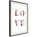 Wall Poster Love in Flowers - text with colorful flowers in English inscription 124449 additionalThumb 3