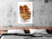 Wall Poster Autumn Memories - autumn leaf with a brown metallic texture 125449 additionalThumb 4