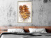 Wall Poster Autumn Memories - autumn leaf with a brown metallic texture 125449 additionalThumb 21