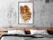 Wall Poster Autumn Memories - autumn leaf with a brown metallic texture 125449 additionalThumb 22