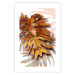 Wall Poster Autumn Memories - autumn leaf with a brown metallic texture 125449 additionalThumb 16
