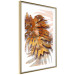 Wall Poster Autumn Memories - autumn leaf with a brown metallic texture 125449 additionalThumb 6