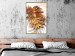 Wall Poster Autumn Memories - autumn leaf with a brown metallic texture 125449 additionalThumb 7