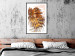Wall Poster Autumn Memories - autumn leaf with a brown metallic texture 125449 additionalThumb 4