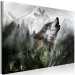 Canvas Print Howling Wolf (1 Part) Wide 125949 additionalThumb 2