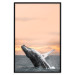 Poster Dance at Dawn - seascape of dolphins in the sea against a rising sun 126249 additionalThumb 18