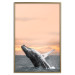 Poster Dance at Dawn - seascape of dolphins in the sea against a rising sun 126249 additionalThumb 17