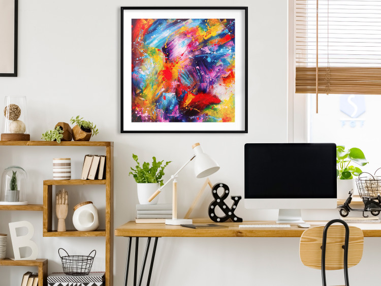 Wall Poster New Year - abstract and multicolored composition in a watercolor motif 127049 additionalImage 18