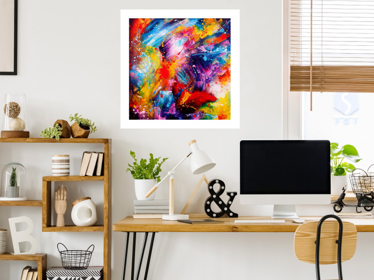 Wall Poster New Year - abstract and multicolored composition in a watercolor motif 127049 additionalImage 3