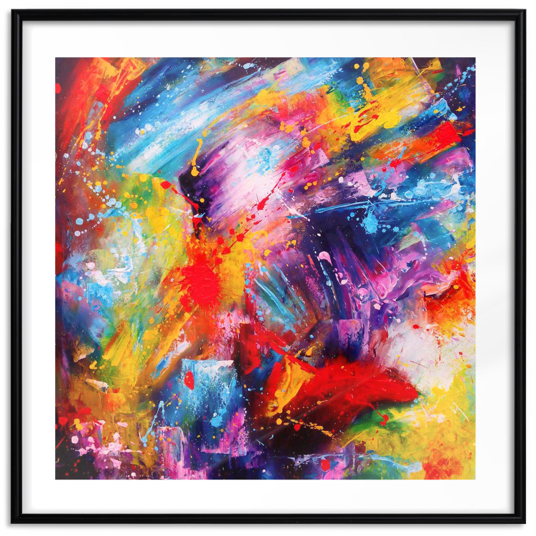 Wall Poster New Year - abstract and multicolored composition in a watercolor motif 127049 additionalImage 15