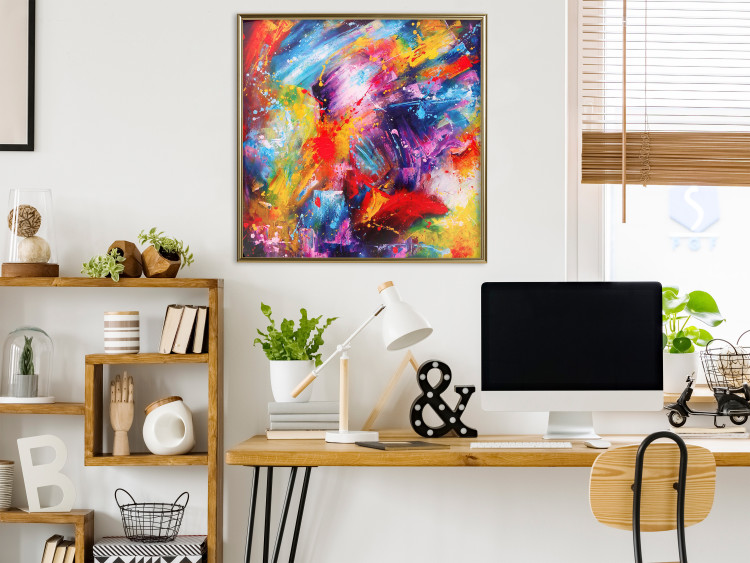 Wall Poster New Year - abstract and multicolored composition in a watercolor motif 127049 additionalImage 5